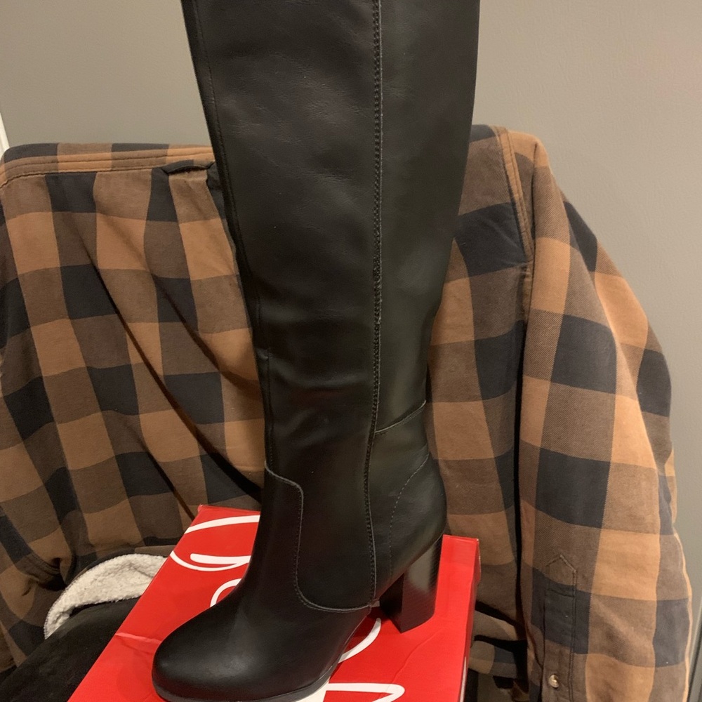 Style & Co. -Addy Knee High Black wide Calf Boots